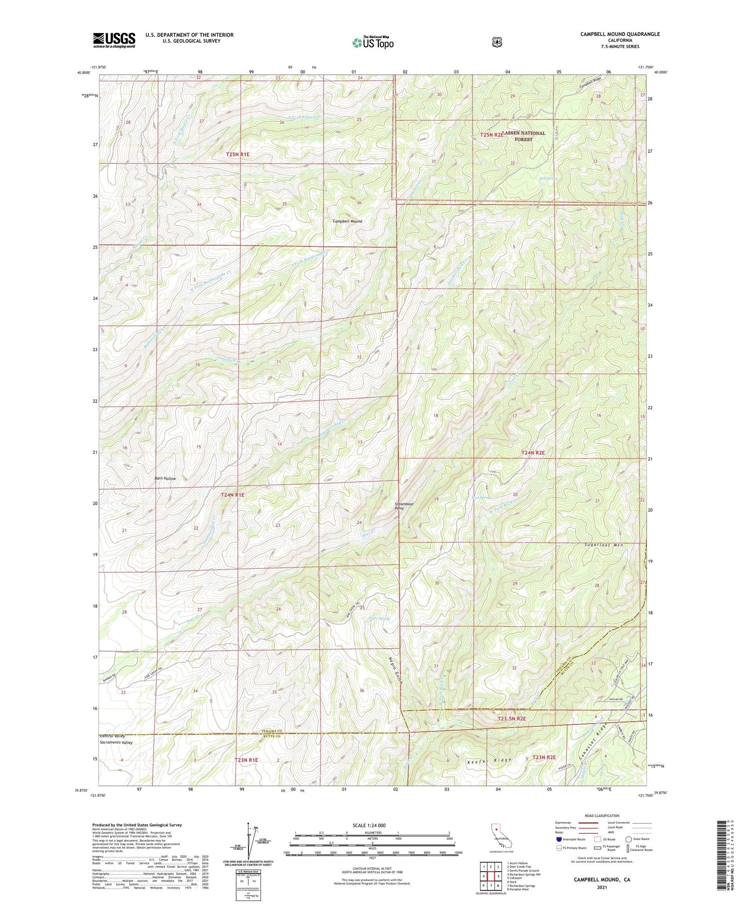 Campbell Mound California US Topo Map Image