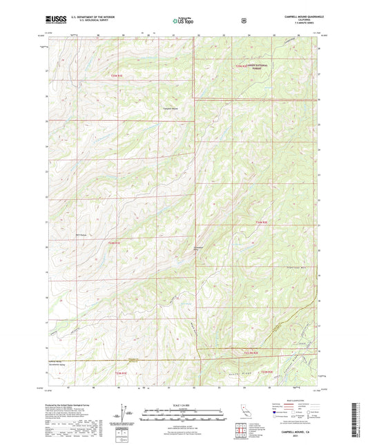 Campbell Mound California US Topo Map Image