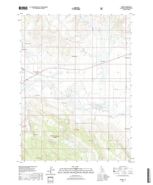 Canby California US Topo Map Image