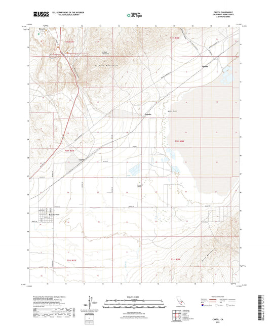 Cantil California US Topo Map Image