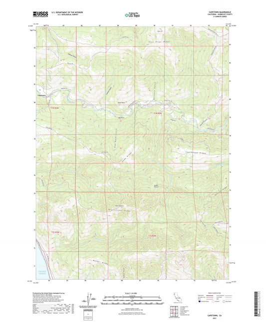 Capetown California US Topo Map Image