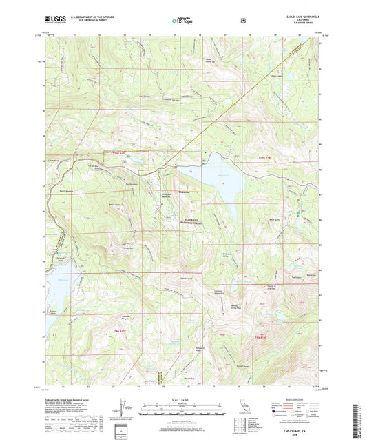 Caples Lake California US Topo Map Image