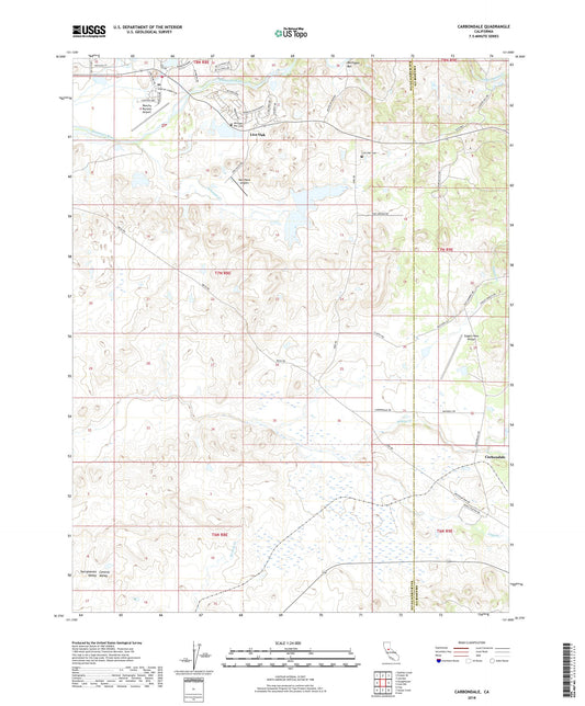 Carbondale California US Topo Map Image