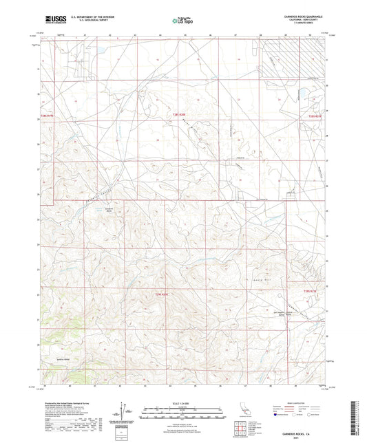 Carneros Rocks California US Topo Map Image
