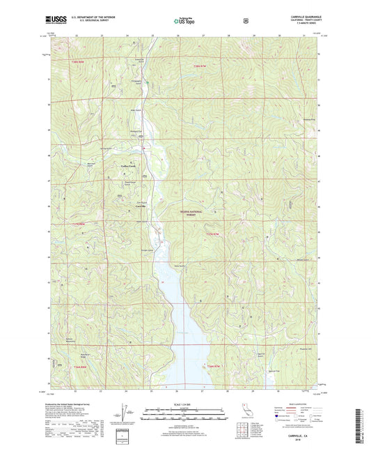 Carrville California US Topo Map Image