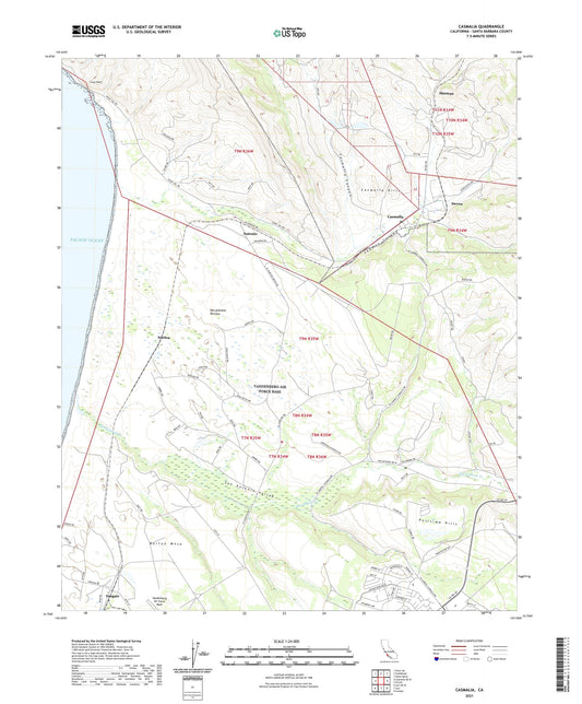 Casmalia California US Topo Map Image