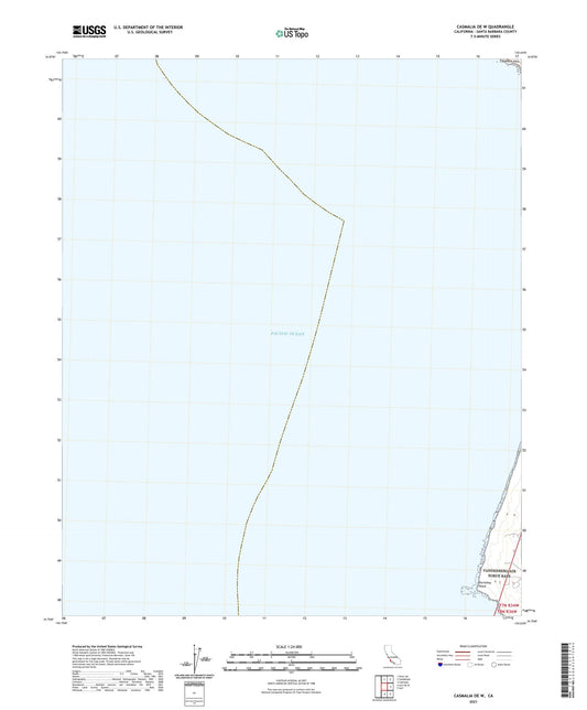 Casmalia OE W California US Topo Map Image
