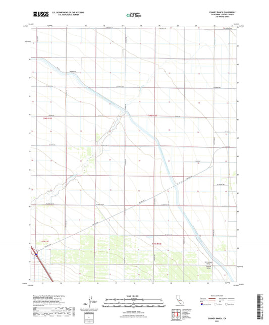 Chaney Ranch California US Topo Map Image
