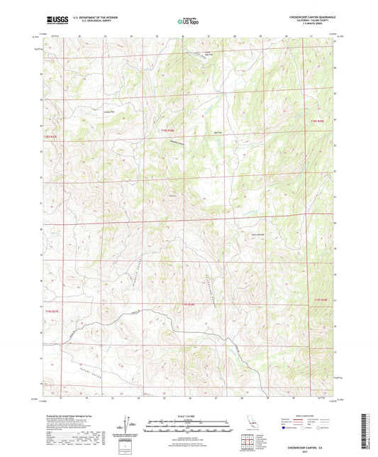 Chickencoop Canyon California US Topo Map Image
