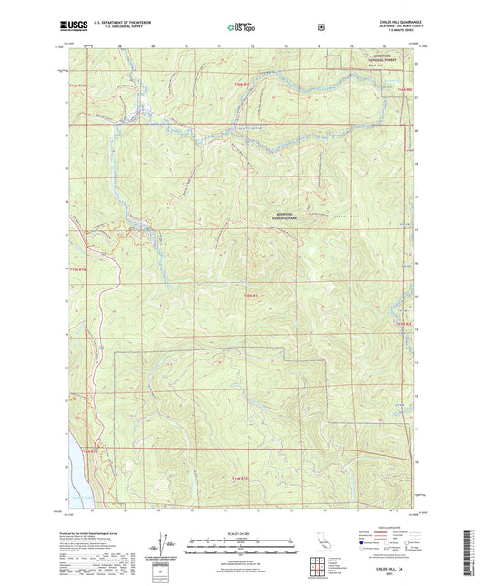Childs Hill California US Topo Map Image