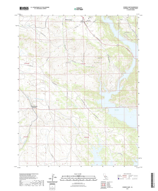Chinese Camp California US Topo Map Image