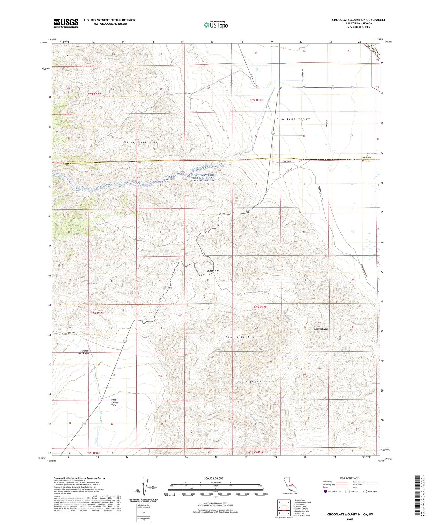 Chocolate Mountain California US Topo Map Image
