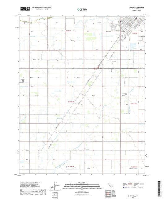 Chowchilla California US Topo Map Image