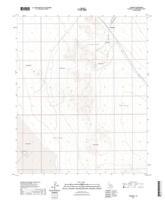 Chubbuck California US Topo Map Image