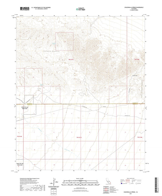 Chuckwalla Spring California US Topo Map Image