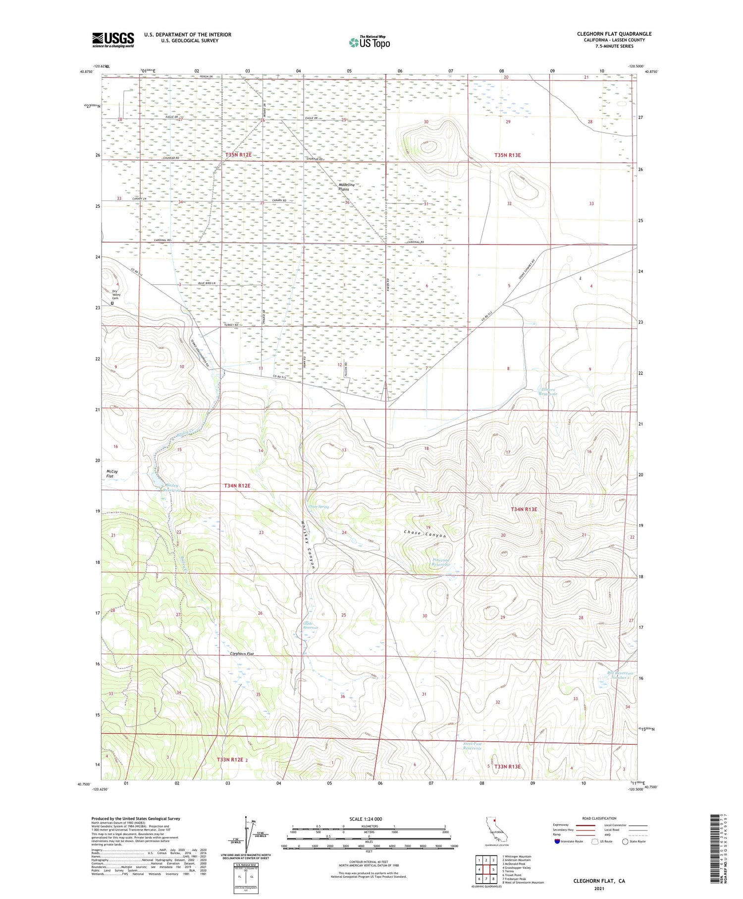 Cleghorn Flat California US Topo Map Image