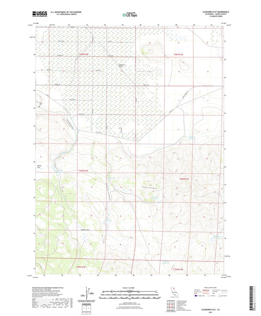Cleghorn Flat California US Topo Map Image