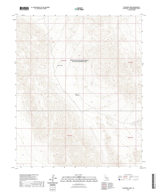 Cleghorn Lakes California US Topo Map Image