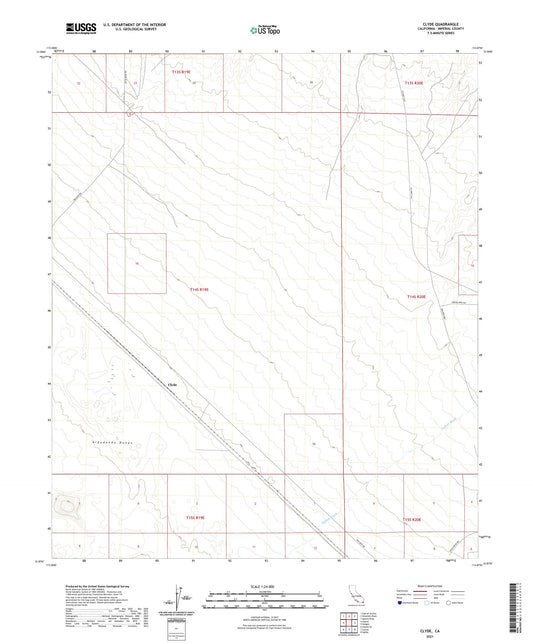 Clyde California US Topo Map Image