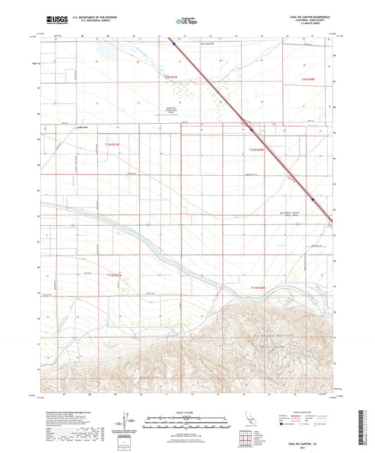 Coal Oil Canyon California US Topo Map Image