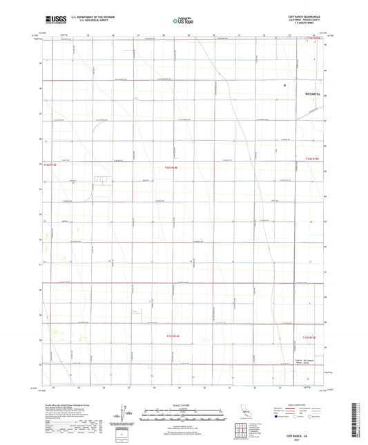 Coit Ranch California US Topo Map Image