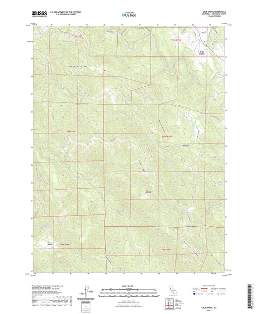 Cold Spring California US Topo Map Image