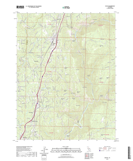 Colfax California US Topo Map Image