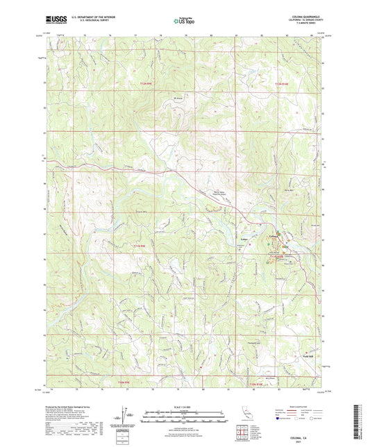 Coloma California US Topo Map Image