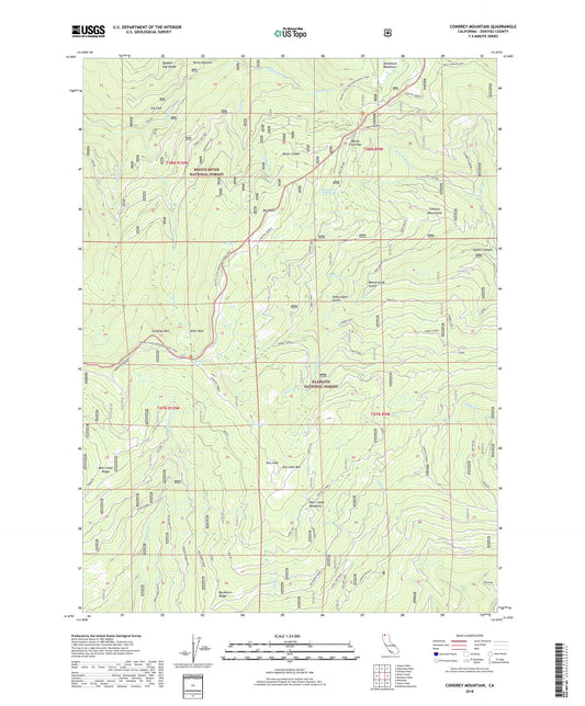 Condrey Mountain California US Topo Map Image