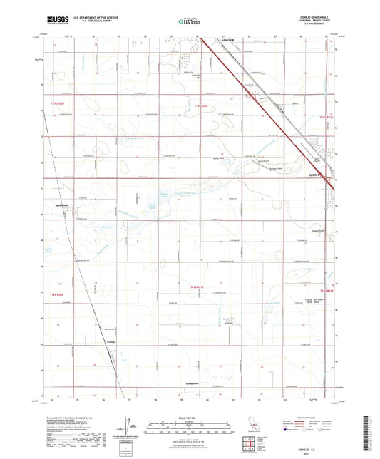 Conejo California US Topo Map Image