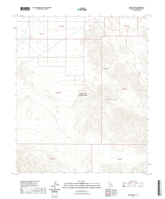 Conejo Well California US Topo Map Image