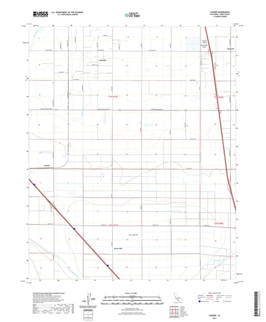 Conner California US Topo Map Image