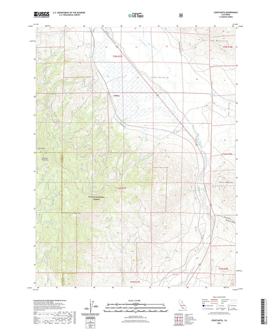 Constantia California US Topo Map Image
