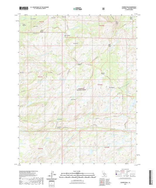 Cooper Peak California US Topo Map Image