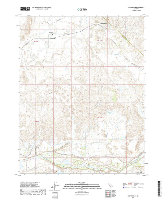 Cooperstown California US Topo Map Image