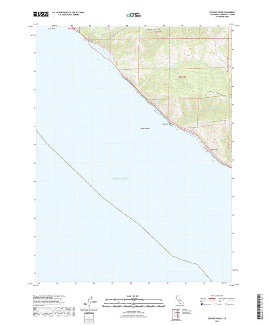 Cooskie Creek California US Topo Map Image