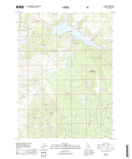Copco California US Topo Map Image