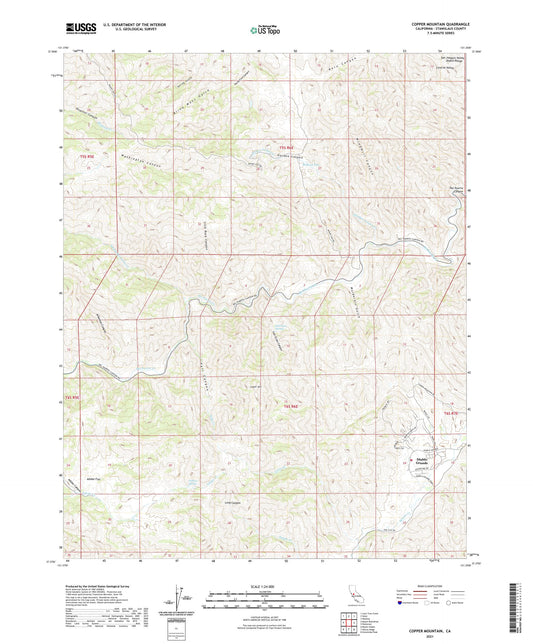 Copper Mountain California US Topo Map Image