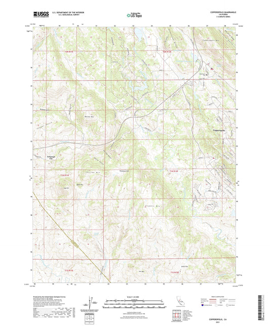 Copperopolis California US Topo Map Image