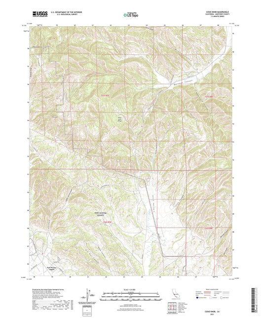 Cosio Knob California US Topo Map Image
