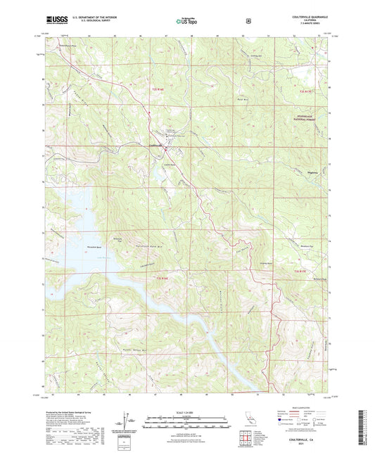 Coulterville California US Topo Map Image