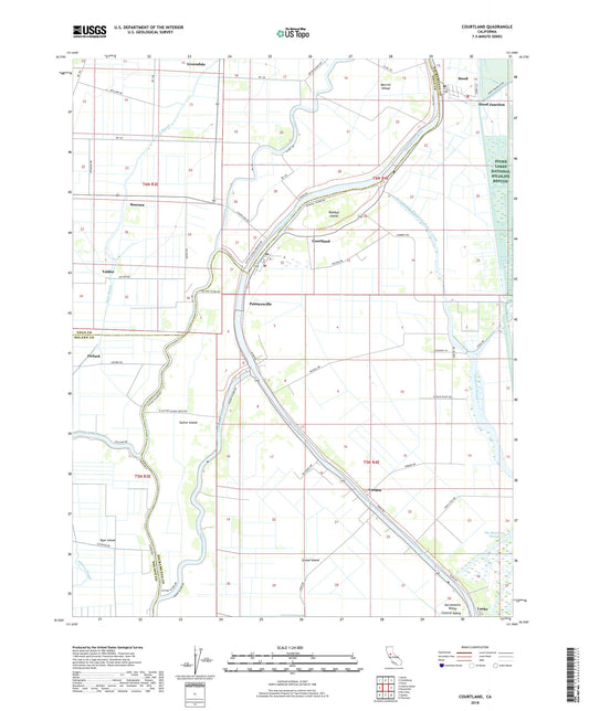 Courtland California US Topo Map Image