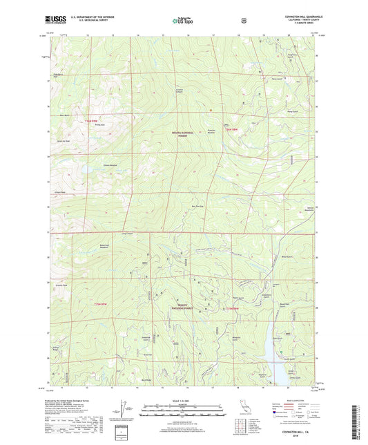 Covington Mill California US Topo Map Image