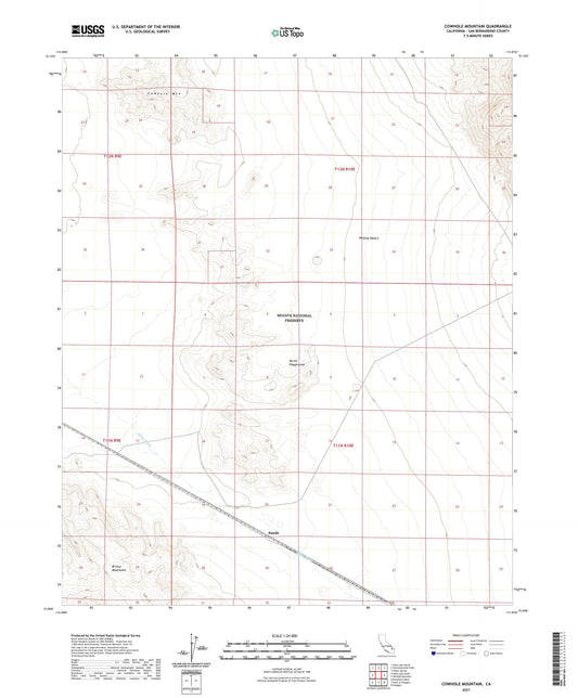 Cowhole Mountain California US Topo Map Image