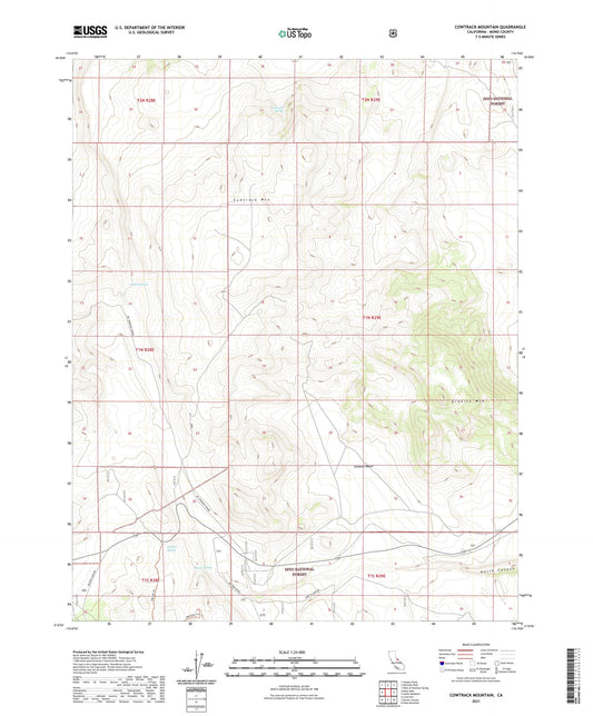 Cowtrack Mountain California US Topo Map Image