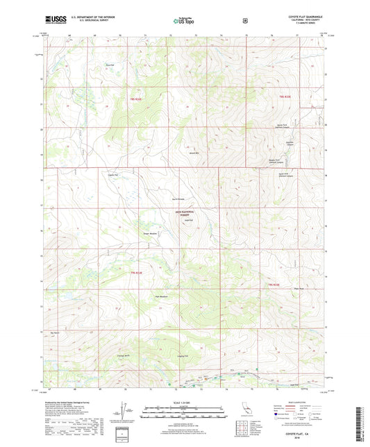 Coyote Flat California US Topo Map Image