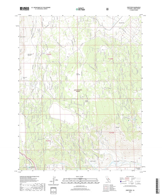 Crestview California US Topo Map Image