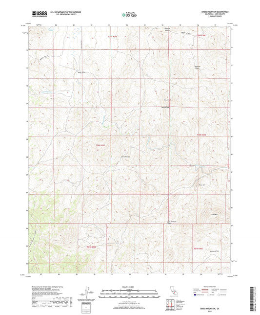 Cross Mountain California US Topo Map Image