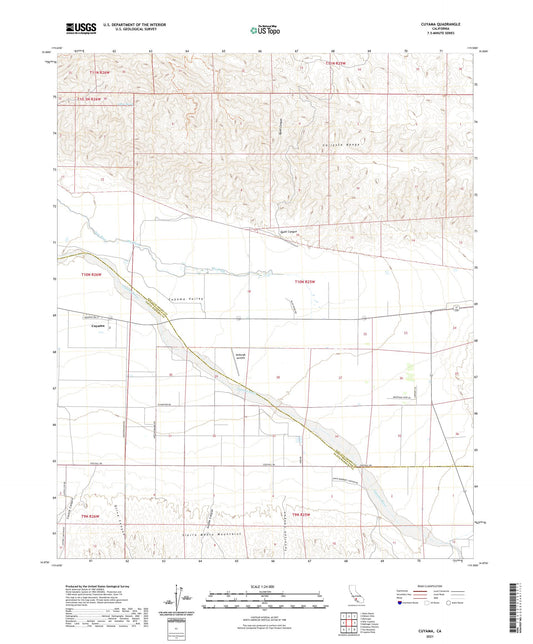 Cuyama California US Topo Map Image