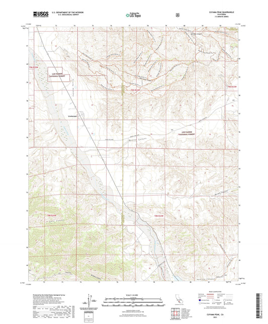 Cuyama Peak California US Topo Map Image